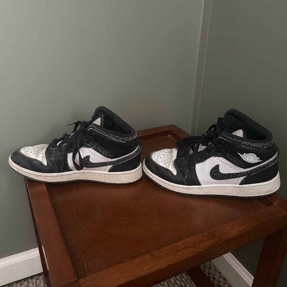 Black and White Jordan 1s